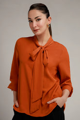 Tie Collar Top